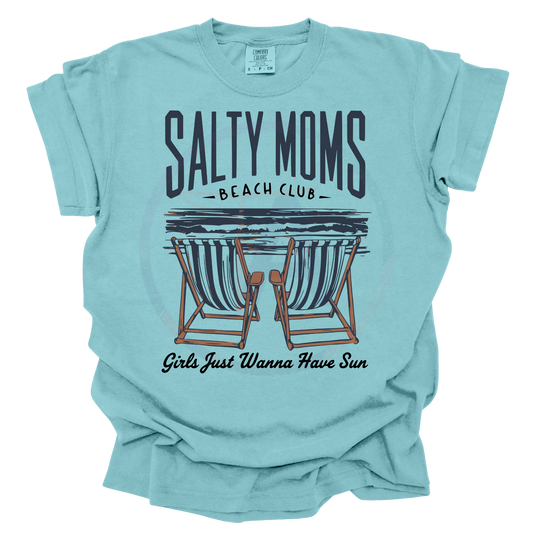 Salty Moms Beach Club DTF Tee